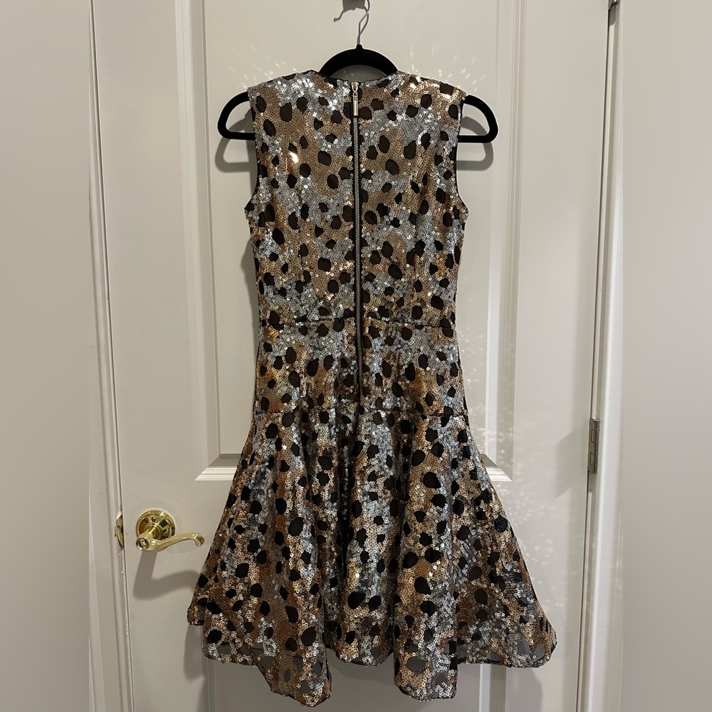 Bronx and Banco Sequin Mini Dress in Black and Silver - Picture 2 of 5